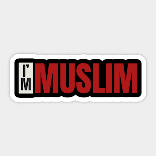 I'm Muslim Sticker